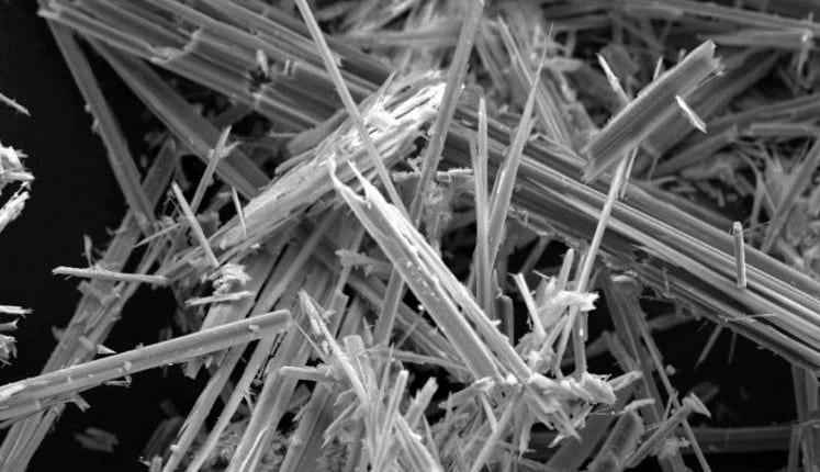 Asbestos fibres in the home hazardous material removal